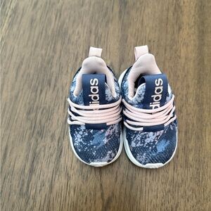 Adidas Baby/Toddler Blue and Pink Sneakers